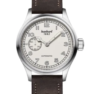 Hanhart Pioneer Automatic White 40mm 752.200-0110 luxury watch for sale at EPOCH & CO TIMEPIECES