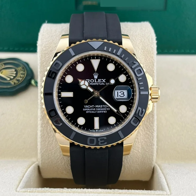 2024 Rolex Yacht-Master 42 Yellow Gold / Black / Oysterflex